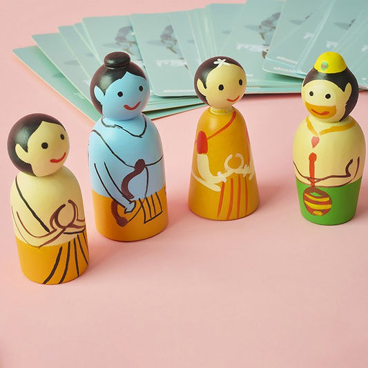 Ramayana combo - Peg dolls, memory cards and snap cards