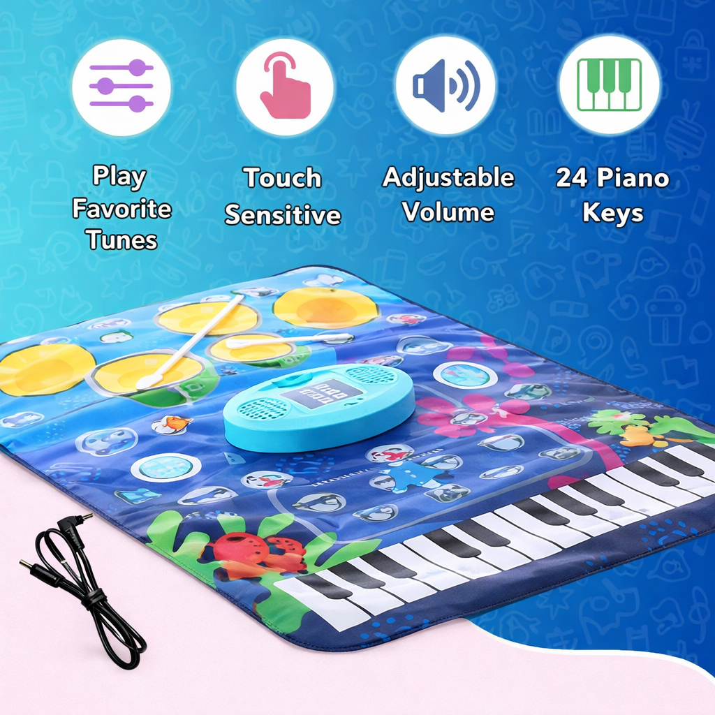 Ocean Jam 2 in 1 Piano Playmat