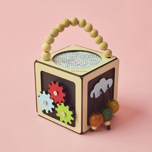 Wooden Activity Busy Cube