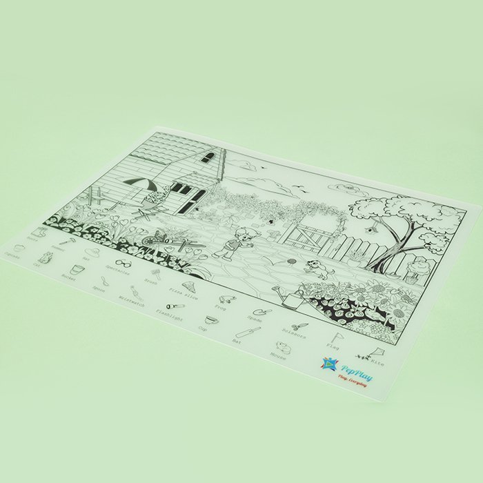 Doodle Placemats Set – FIND & COLOR Series