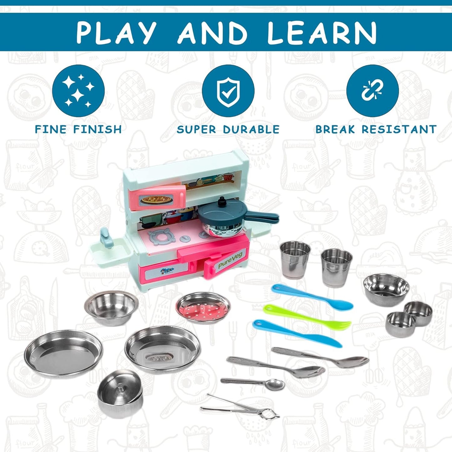 Pure Veg Kitchen Set