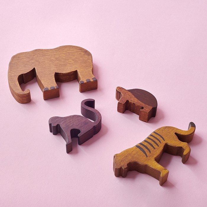 Wooden Wild Animals (12 pcs)