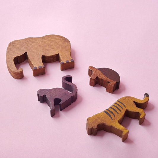 Wooden Wild Animals (12 pcs)