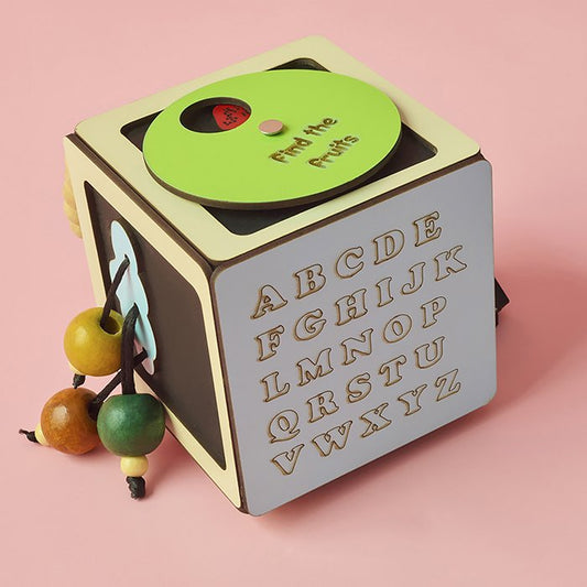 Wooden Activity Busy Cube