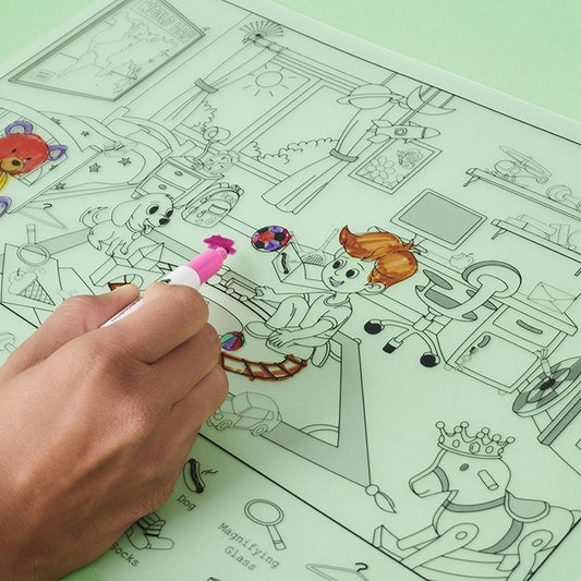 Doodle Placemats Set – FIND & COLOR Series