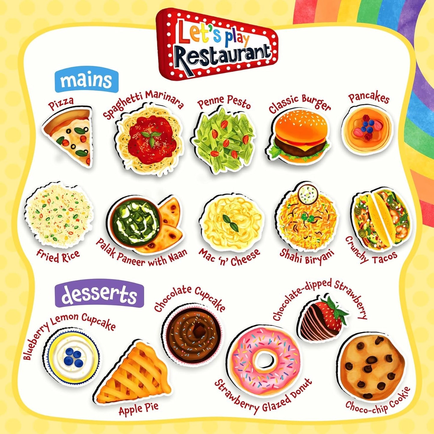 Lets Play Restaurant Magnetic