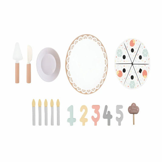 Wooden Birthday cake set