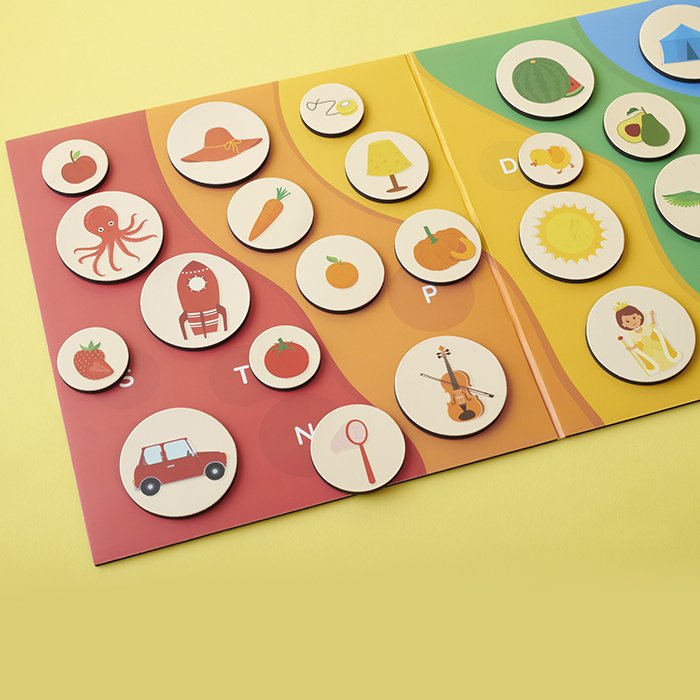 Magnetic Match-Alphabet Rainbow