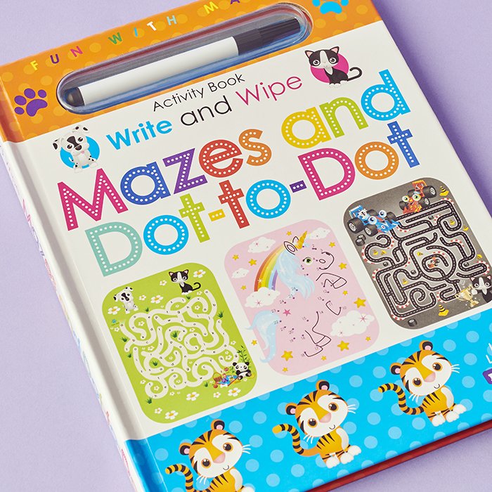 Write and Wipe Mazes and Dot to Dot