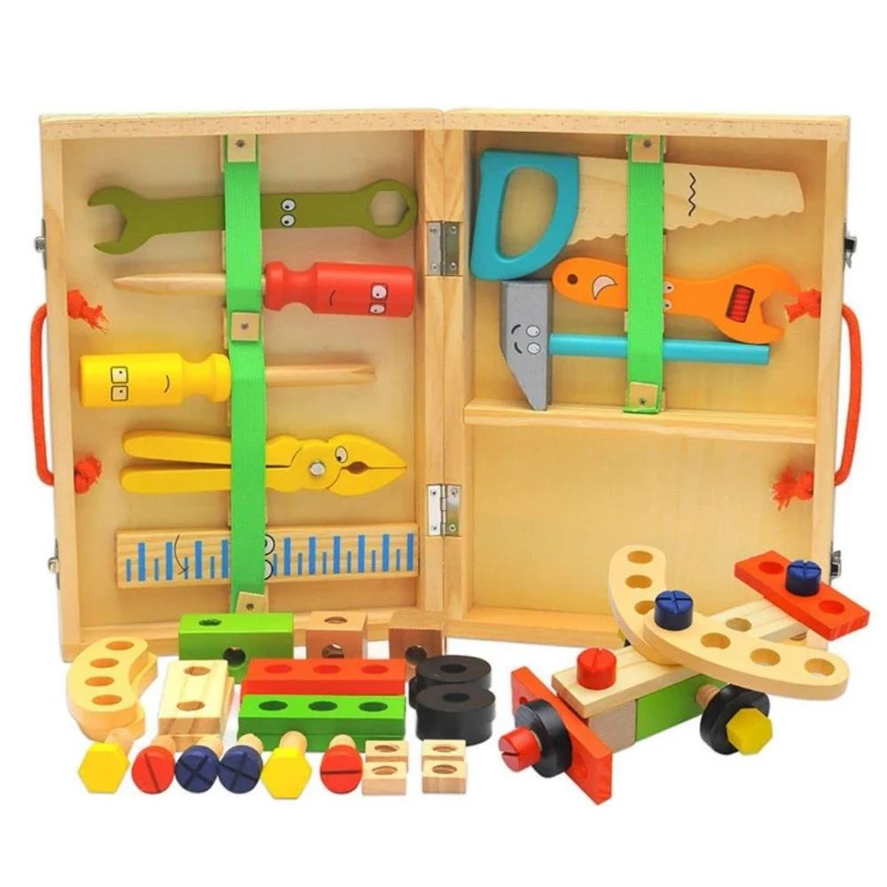 Wooden tool kit - suitcase