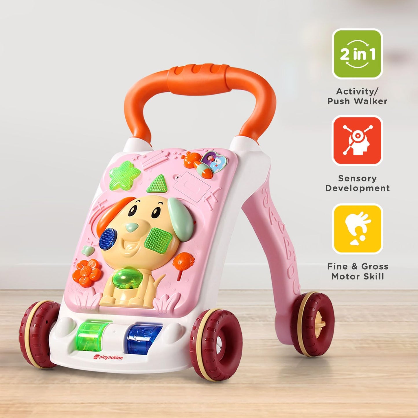 Puppy Push Walker with Music Light