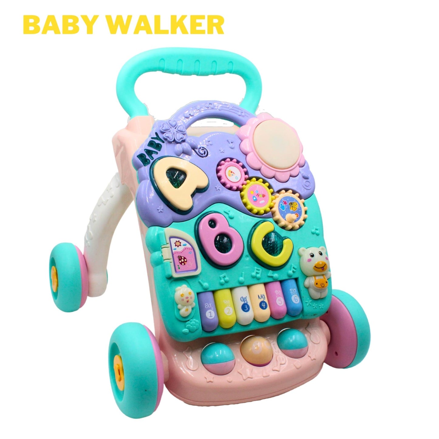 2 In 1 Baby Walker Toy Activity Piano