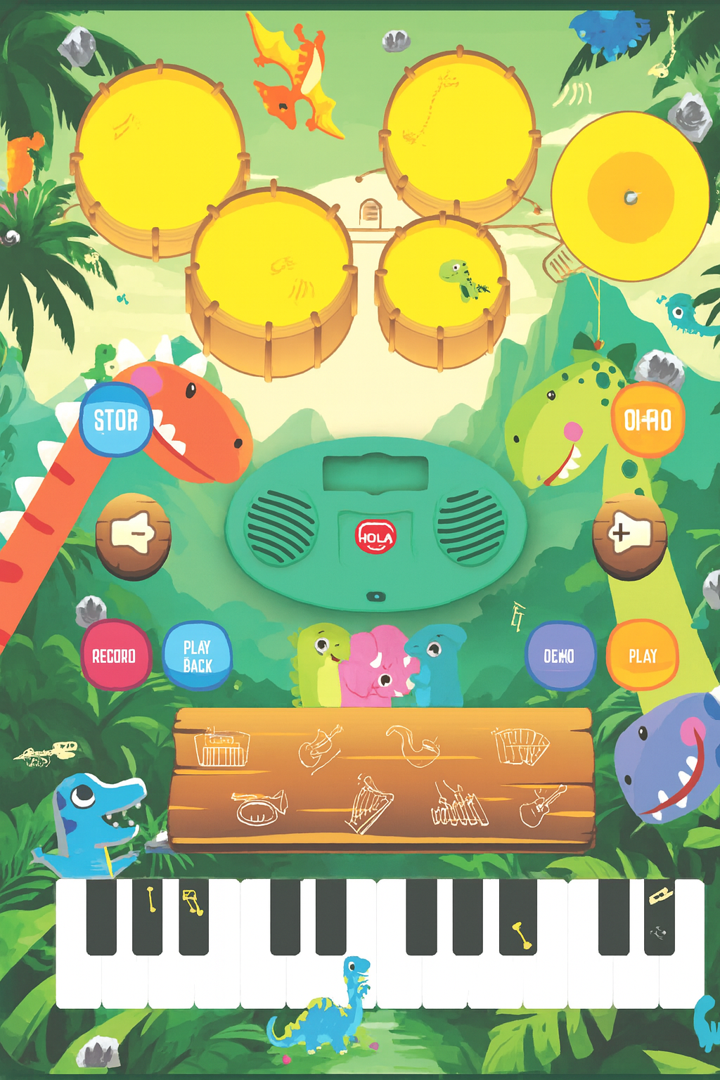 Jungle Jam 2 in 1 Piano Playmat