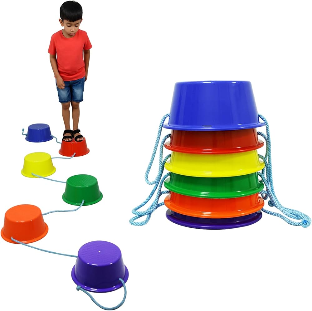 Kids Stepping Buckets